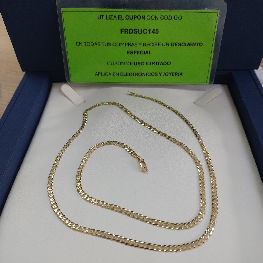 CADENA BARBADA 14K 60 CM 10 GR (NUEVO)