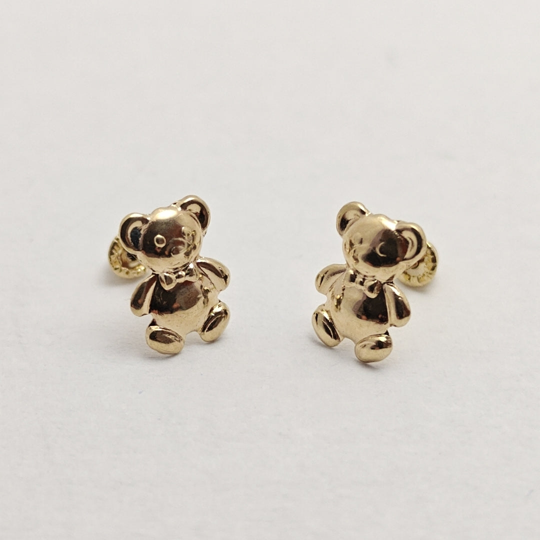 BROQUELES BROQUEL FIG OSO 14K 0.2592 GR (NUEVO)