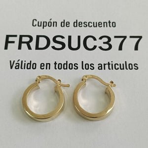 ARETES ARRACADA LISA 14K 2 GR (NUEVO)