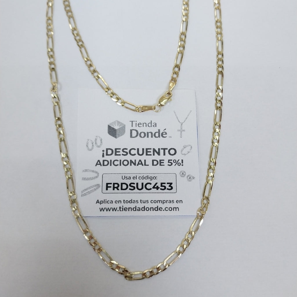 CADENA 3X1 14K 55 CM 7.2 GR (NUEVO)