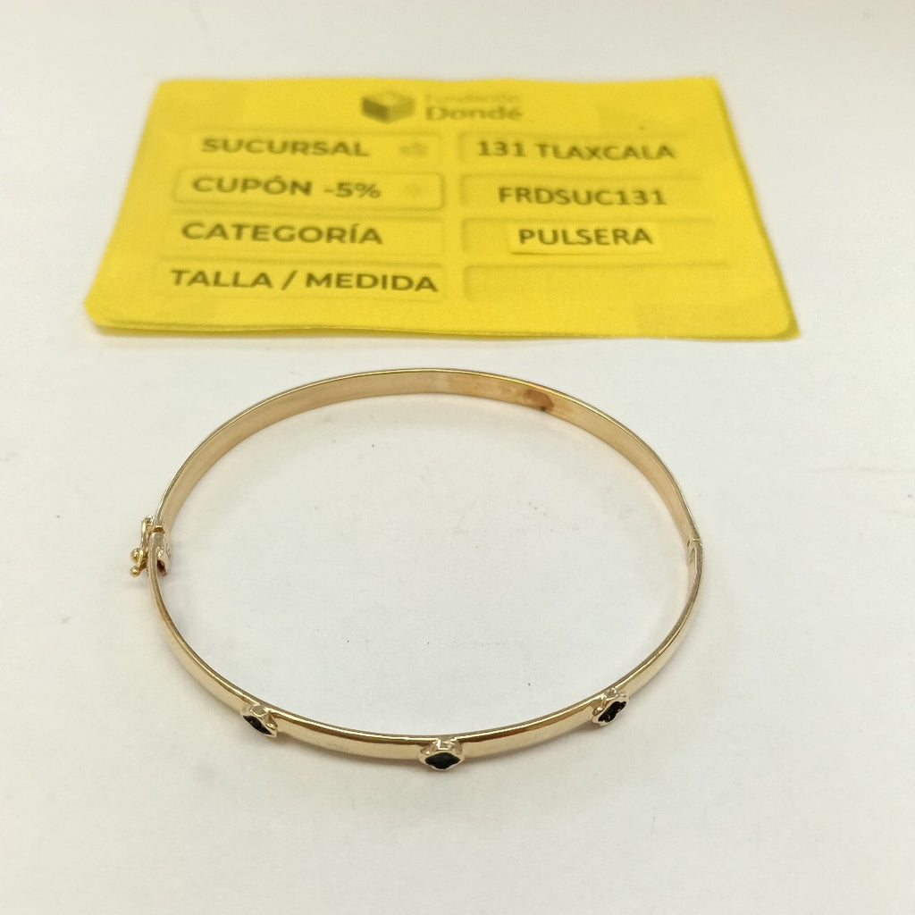 PULSERA RIGIDA ORO 14 K 7.9 GRMS (SEMINUEVO)