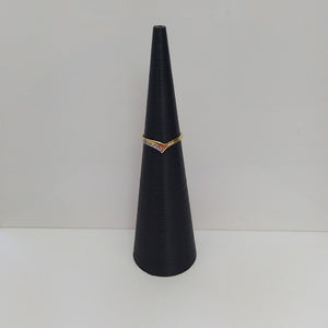 ANILLOS CON CIRCONIAS 14K TALLA 7 1 GR (NUEVO)