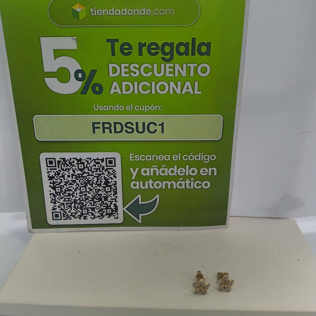 BROQUELES PAR ORO 14 K 1,50 GRMS (SEMINUEVO)
