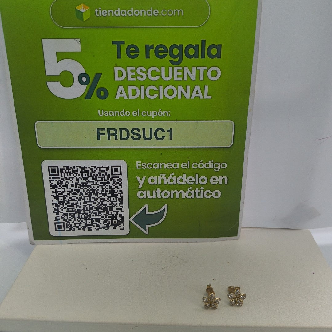 BROQUELES PAR ORO 14 K 1,50 GRMS (SEMINUEVO)