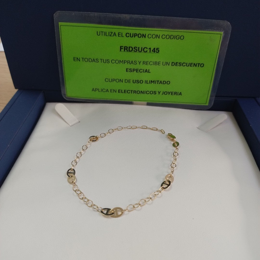 PULSERA ESPECIAL 14K 21 CM 1.8 GR (NUEVO)
