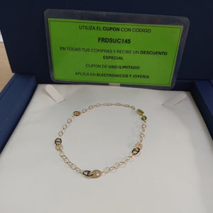 PULSERA ESPECIAL 14K 21 CM 1.8 GR (NUEVO)
