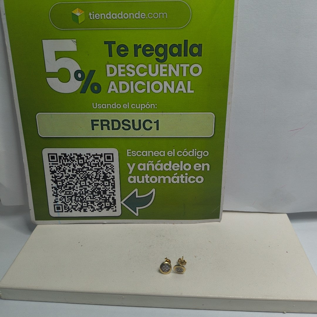 BROQUELES PAR ORO 14 K 0,80 GRMS (SEMINUEVO)
