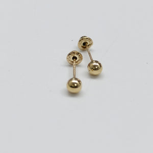 BROQUELES BROQUEL FIG ESFERA 14K 0.1408 GR (NUEVO)