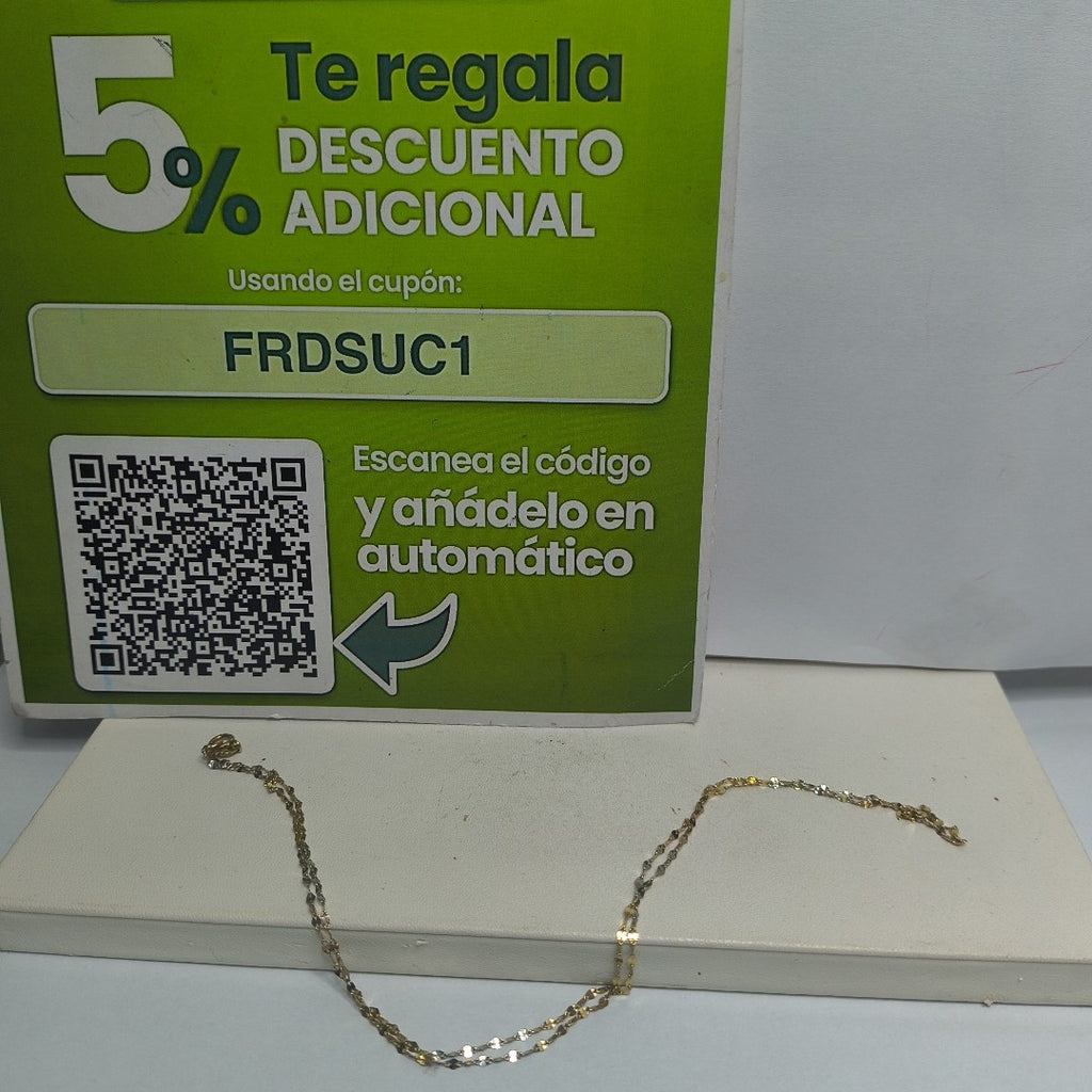 CADENA ORO 14 K 0.8 GRMS (SEMINUEVO)