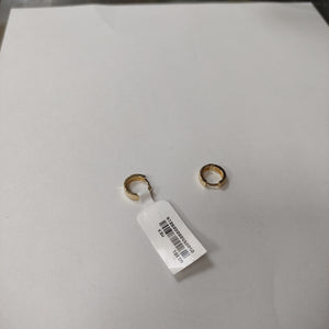 ARETES HUGGIES C CIRCONIA 14K 2.2 GR (NUEVO)