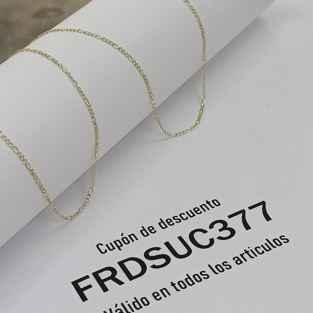 CADENAS TEJIDO 3X1 ORO 10K 55 CM 1.4 GR (NUEVO)