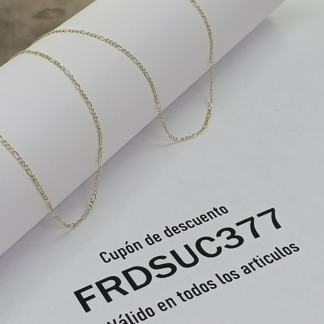 CADENAS TEJIDO 3X1 ORO 10K 55 CM 1.4 GR (NUEVO)
