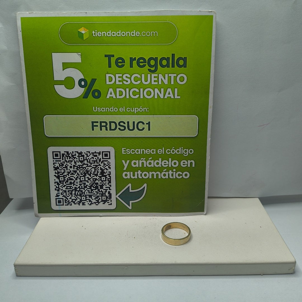 ANILLO ORO 14 K 4.4 GRMS (SEMINUEVO)