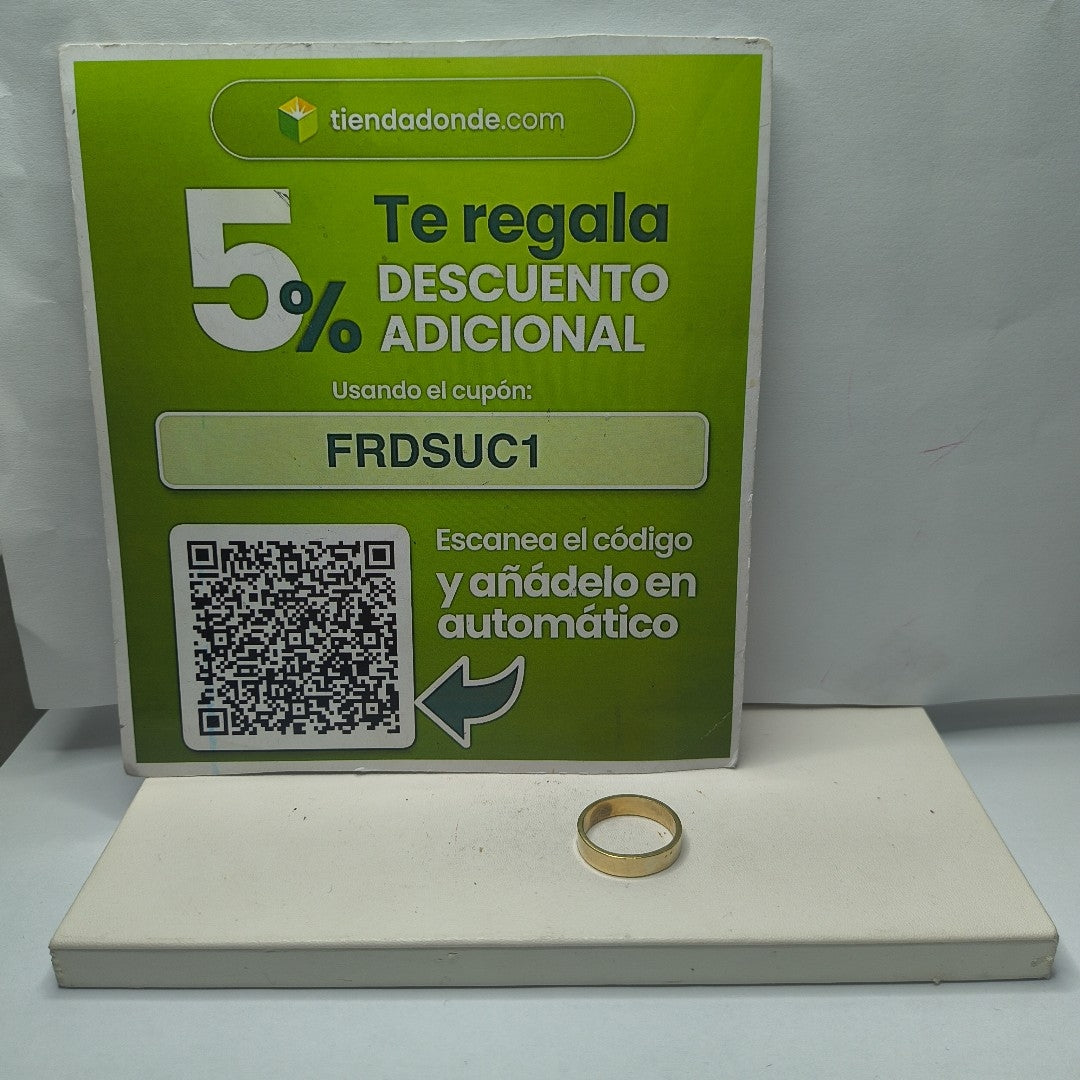 ANILLO ORO 14 K 4.4 GRMS (SEMINUEVO)