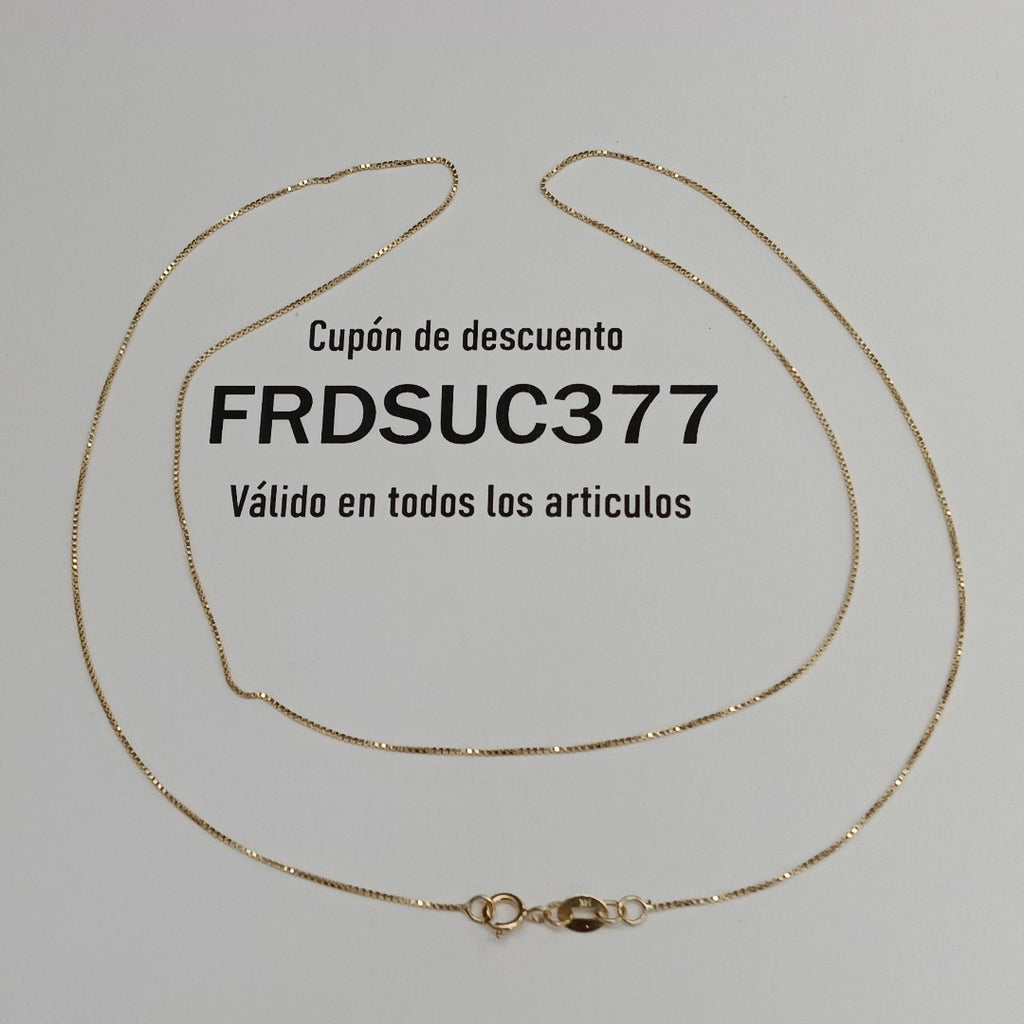 CADENA VENECIANO 14K 55 CM 1.8 GR (NUEVO)