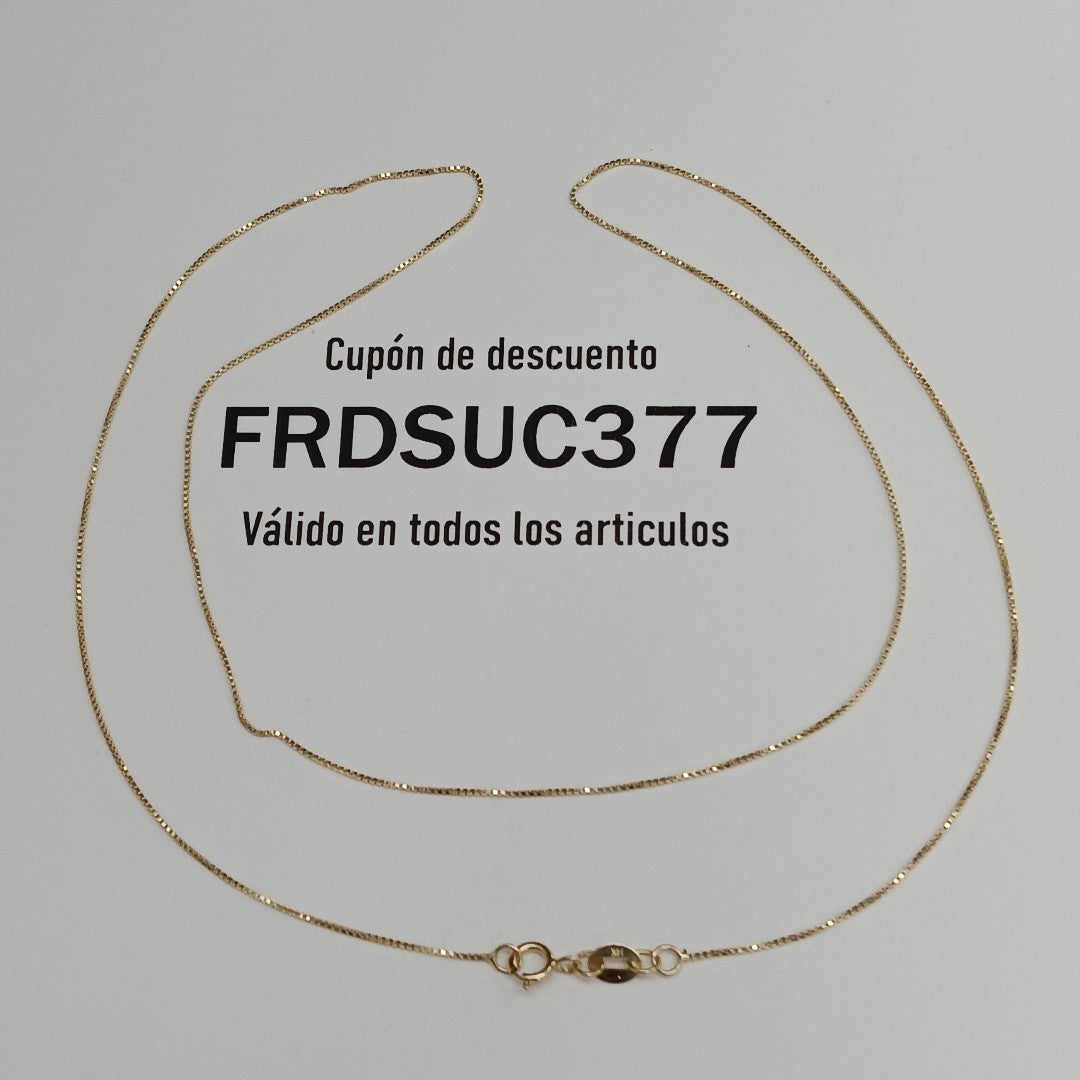 CADENA VENECIANO 14K 55 CM 1.8 GR (NUEVO)