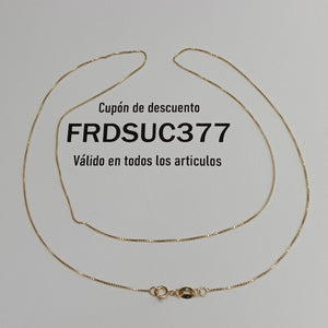 CADENA VENECIANO 14K 55 CM 1.8 GR (NUEVO)