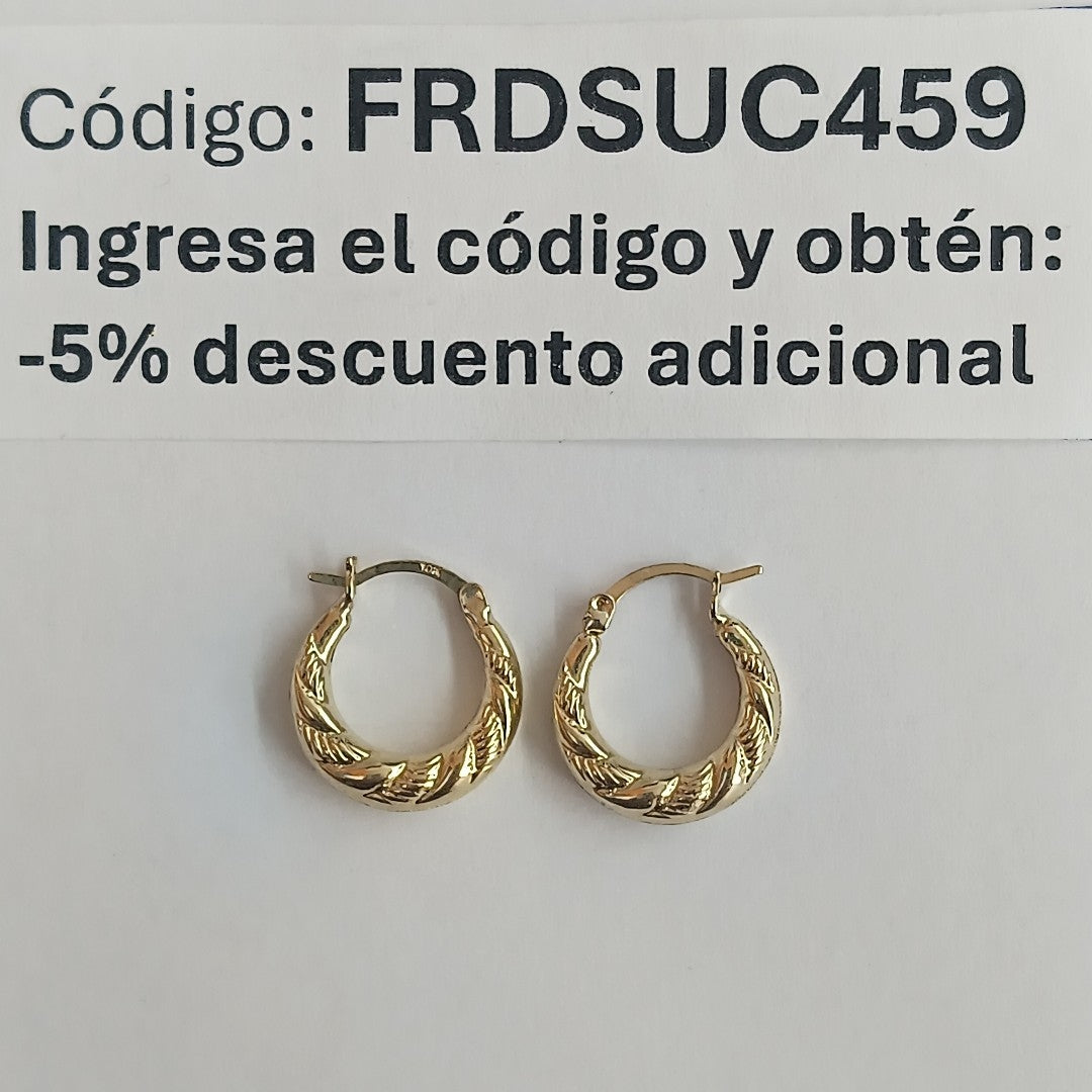 ARRACADAS ORO 10K 0.7 (NUEVO)