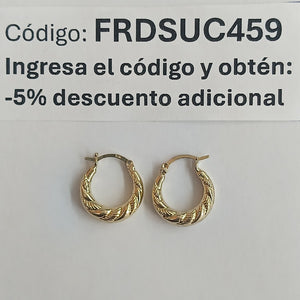 ARRACADAS ORO 10K 0.7 (NUEVO)