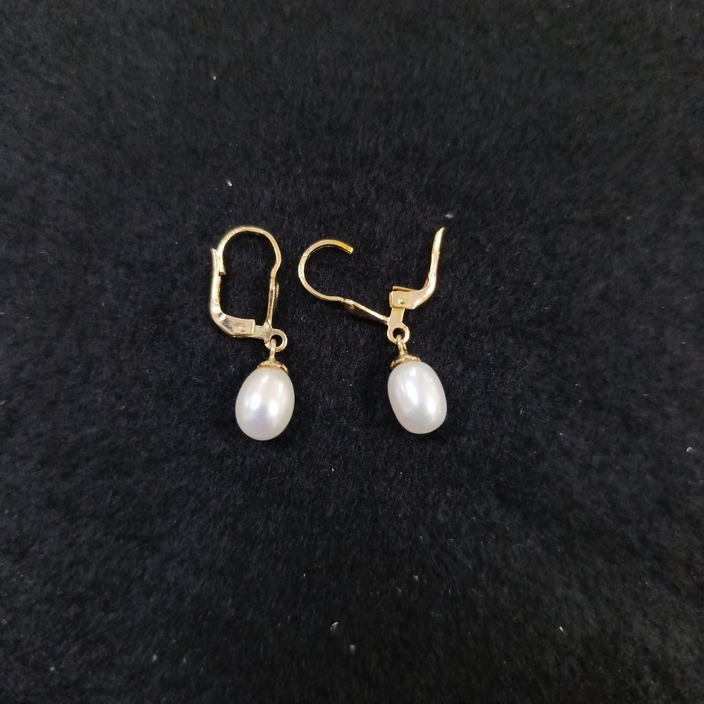 ARETES C PERLAS SINTETICAS 10K 2.2 GR (NUEVO)