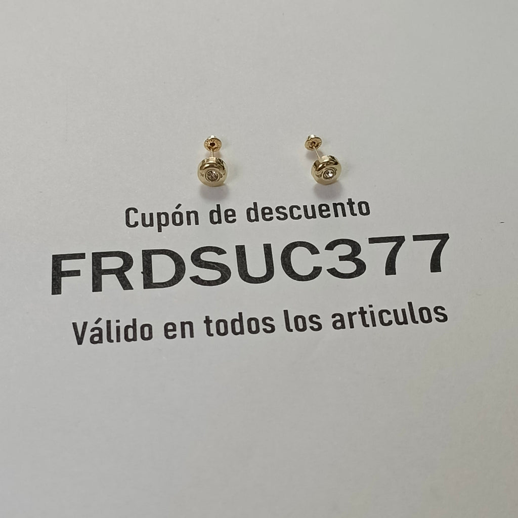 BROQUELES BROQUEL C CIRCONIA 14K 0.27 GR (NUEVO)