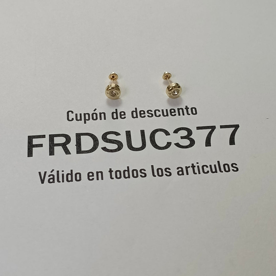 BROQUELES BROQUEL C CIRCONIA 14K 0.27 GR (NUEVO)