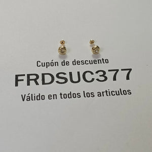 BROQUELES BROQUEL C CIRCONIA 14K 0.27 GR (NUEVO)