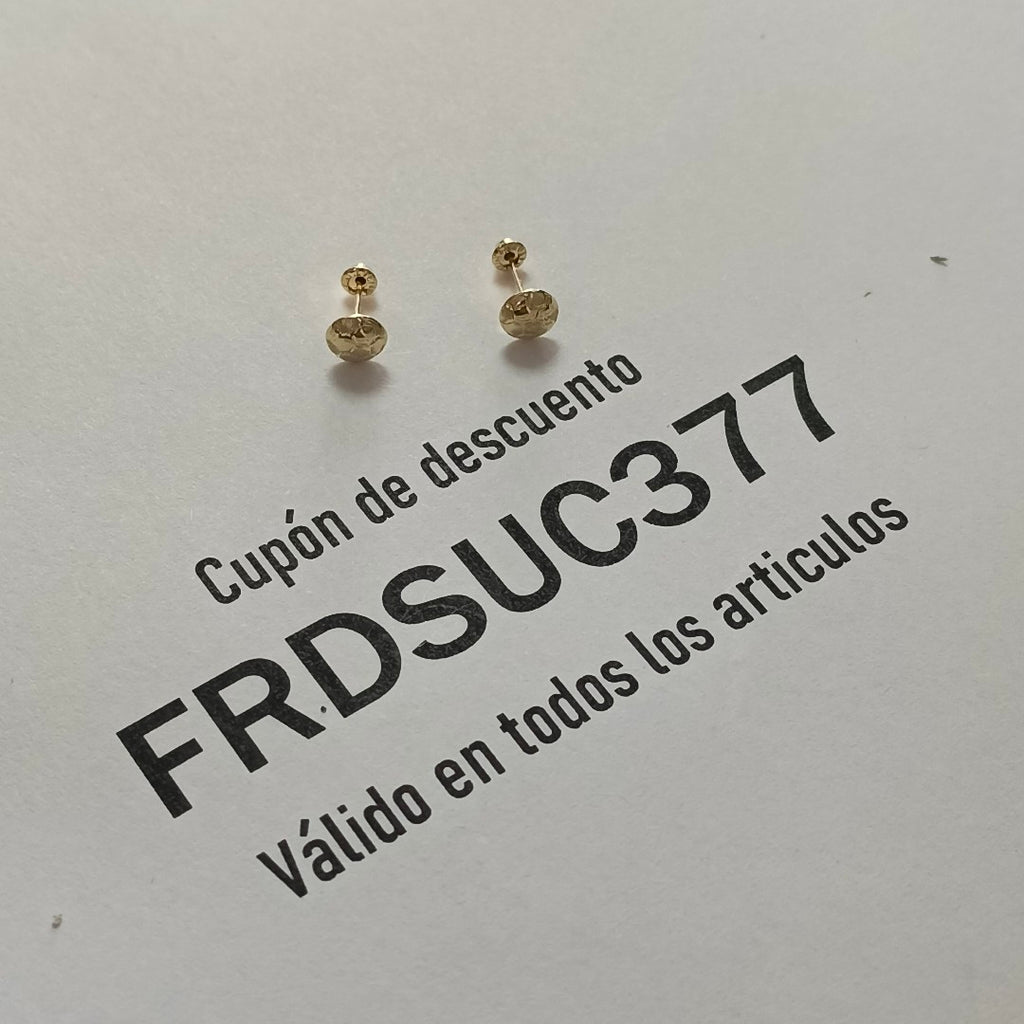 BROQUELES BROQUEL FIG BALON DE FUTBOL 14K 0.2387 GR (NUEVO)
