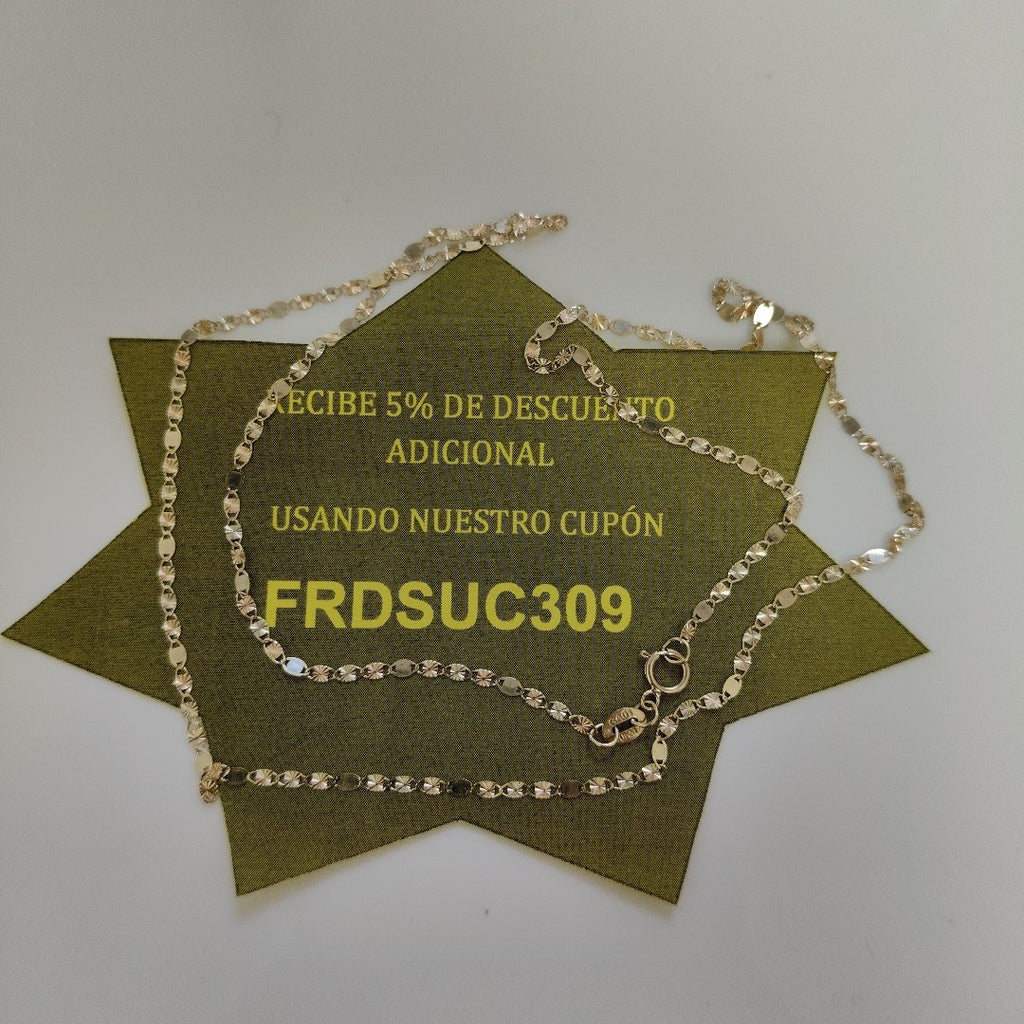 CADENAS TEJIDO GUCHI ORO 10K 55 CM 1.7 GR (NUEVO)