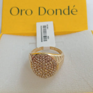 ANILLO C CIRCONIAS 14K 11 TALLA 7.4 GR (NUEVO)