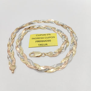 GARGANTILLA ORO, ORO COMBINADO 14 K 12.1 GRMS (SEMINUEVO)