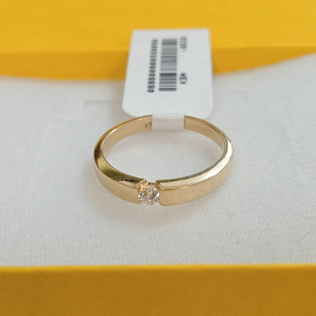 ANILLO ANILLITO SOLITARIO C CIRCONIA 14K 7 TALLA 2.7 GR (NUEVO)