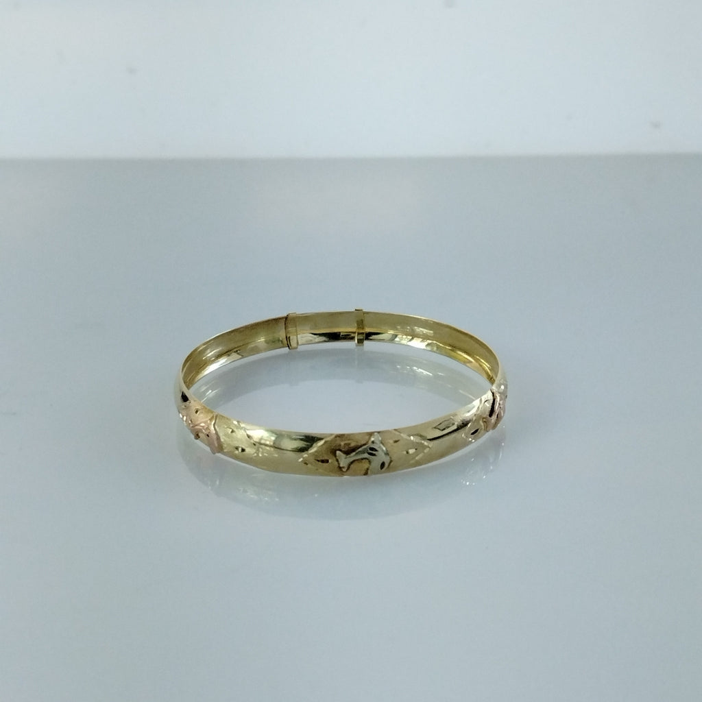 PULSERA RIGIDA ORO 10 K 6,80 GRMS (SEMINUEVO)