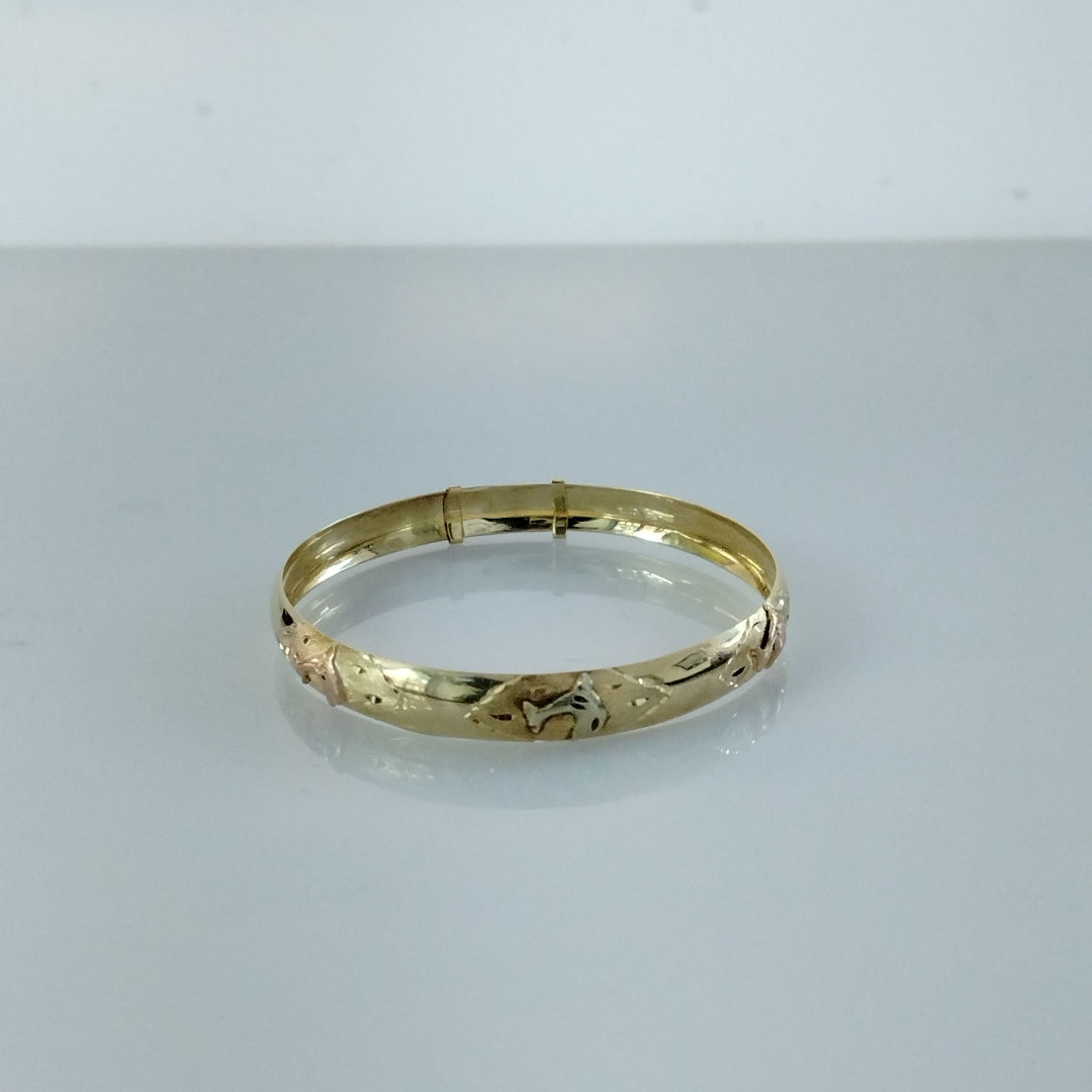 PULSERA RIGIDA ORO 10 K 6,80 GRMS (SEMINUEVO)