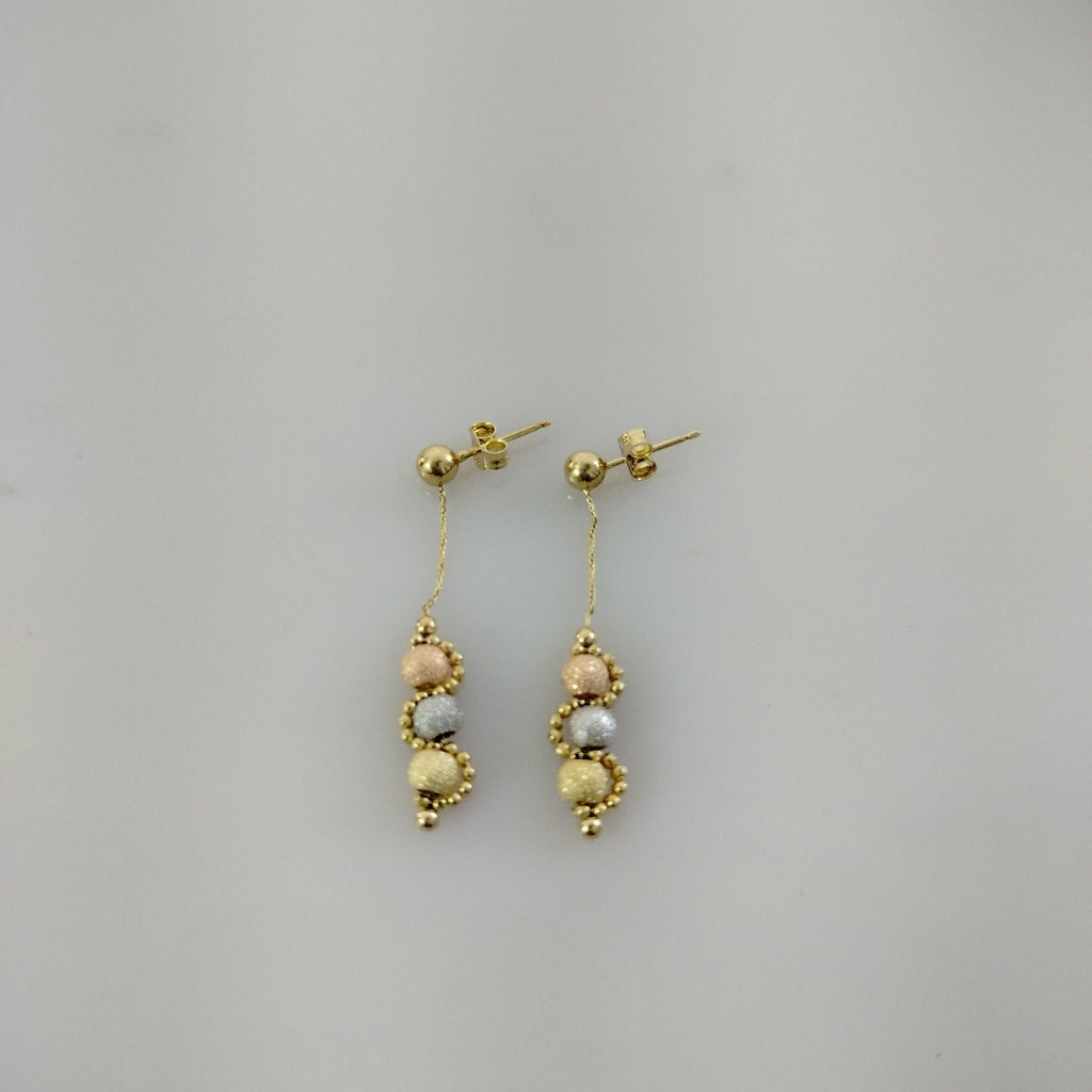BROQUELES PAR ORO 14 K 2,20 GRMS (SEMINUEVO)