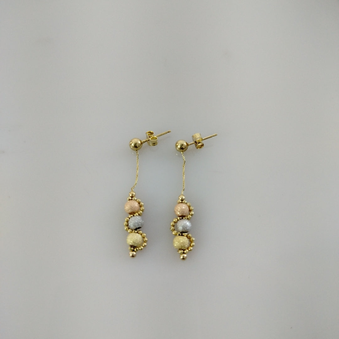 BROQUELES PAR ORO 14 K 2,20 GRMS (SEMINUEVO)