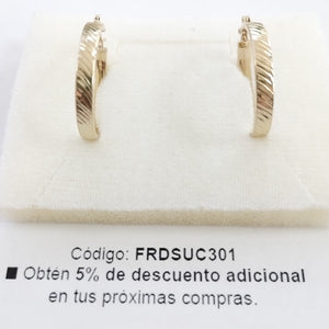 ARETES ARRACADA ASTRIADA 10K 2.3 GR (NUEVO)