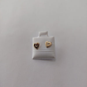 BROQUELES BROQUEL FIG CORAZON C CIRCONIA 14K 0.2614 GR (NUEVO)
