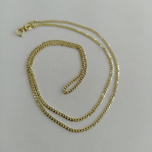 CADENAS TEJIDO BARBADA ORO 10K 55 CM 3.8 GR (NUEVO)
