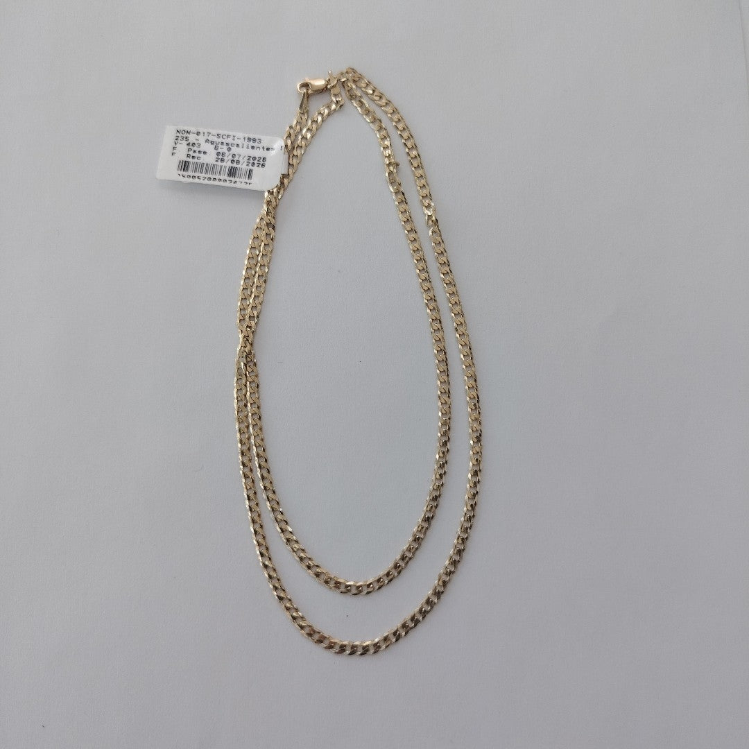 CADENA BARBADA 14K 60 CM 10 GR (NUEVO)