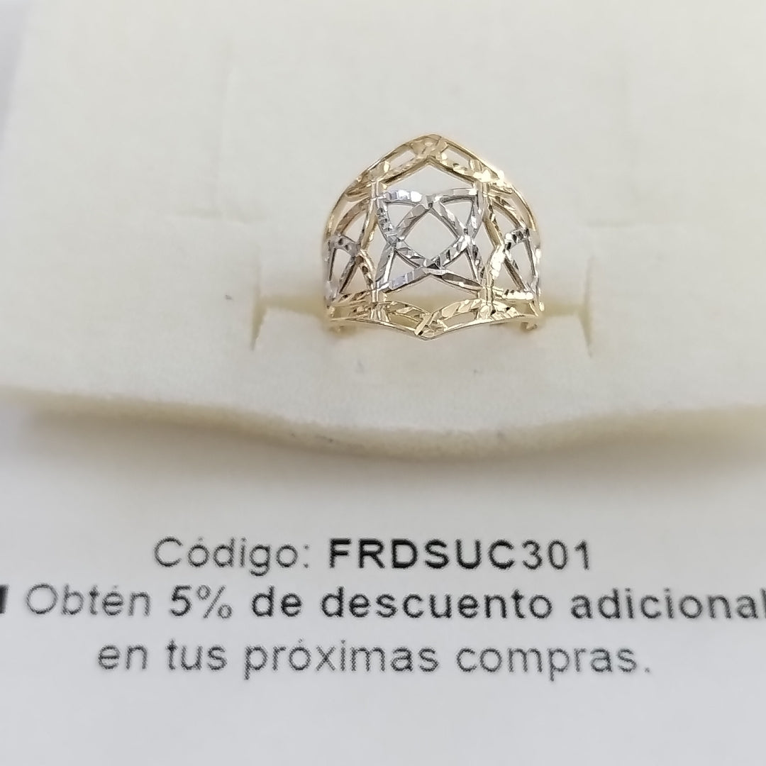 ANILLOS CON ESTRELLA CELTA 14K TALLA 6.5 2.2 GR (NUEVO)