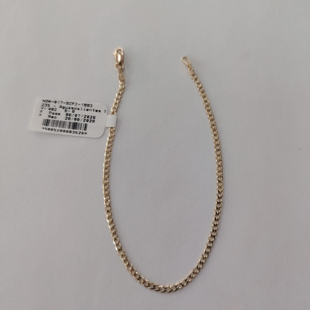 PULSERA BARBADA 14K 21 CM 2.3 GR (NUEVO)