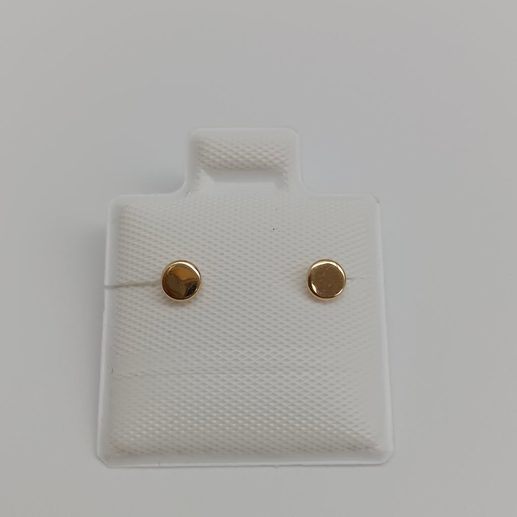BROQUELES BROQUEL FIG TAPON REDONDO 14K 0.1408 GR (NUEVO)