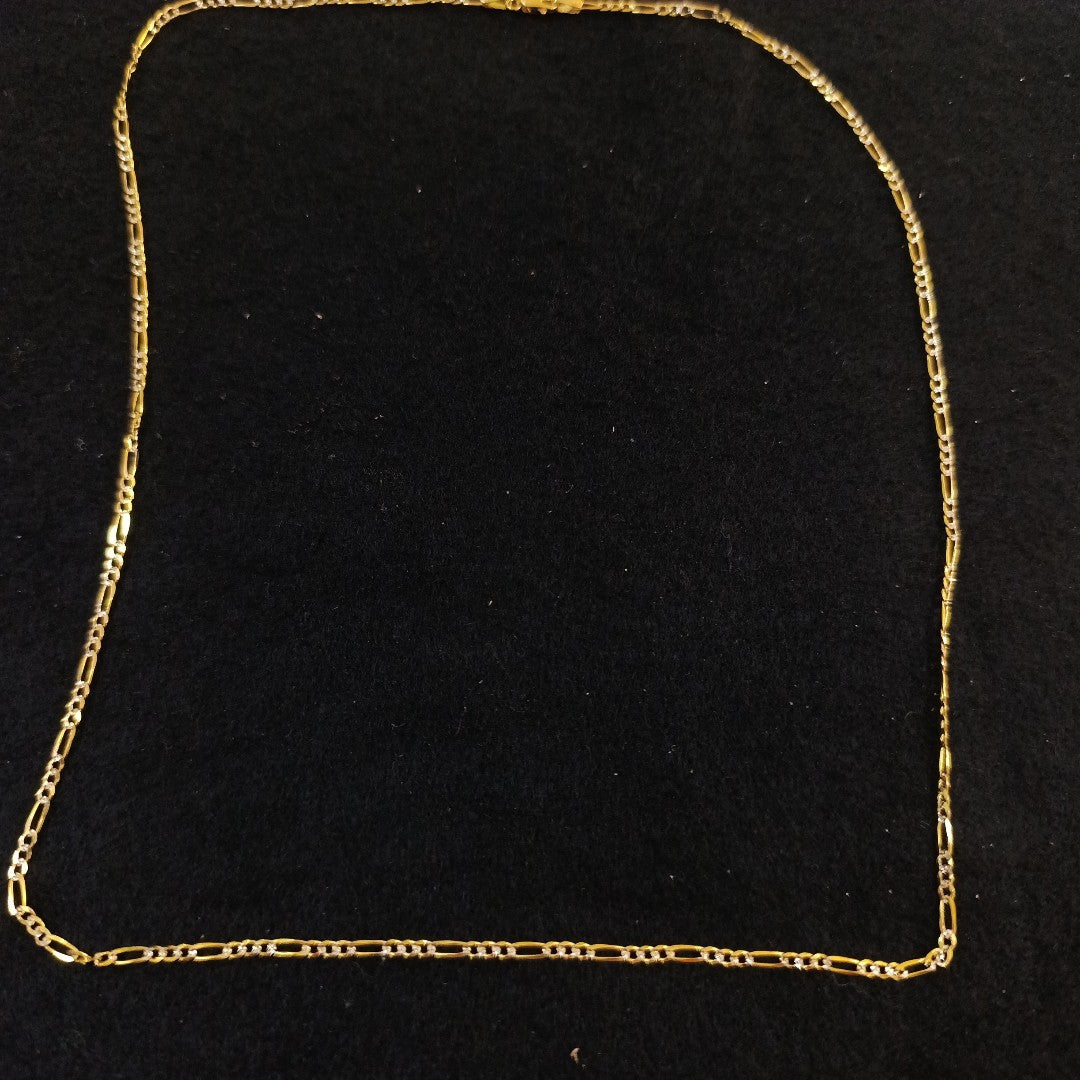 CADENA 3X1 DIAMANTADA 14K 60 CM 4.9 GR (NUEVO)