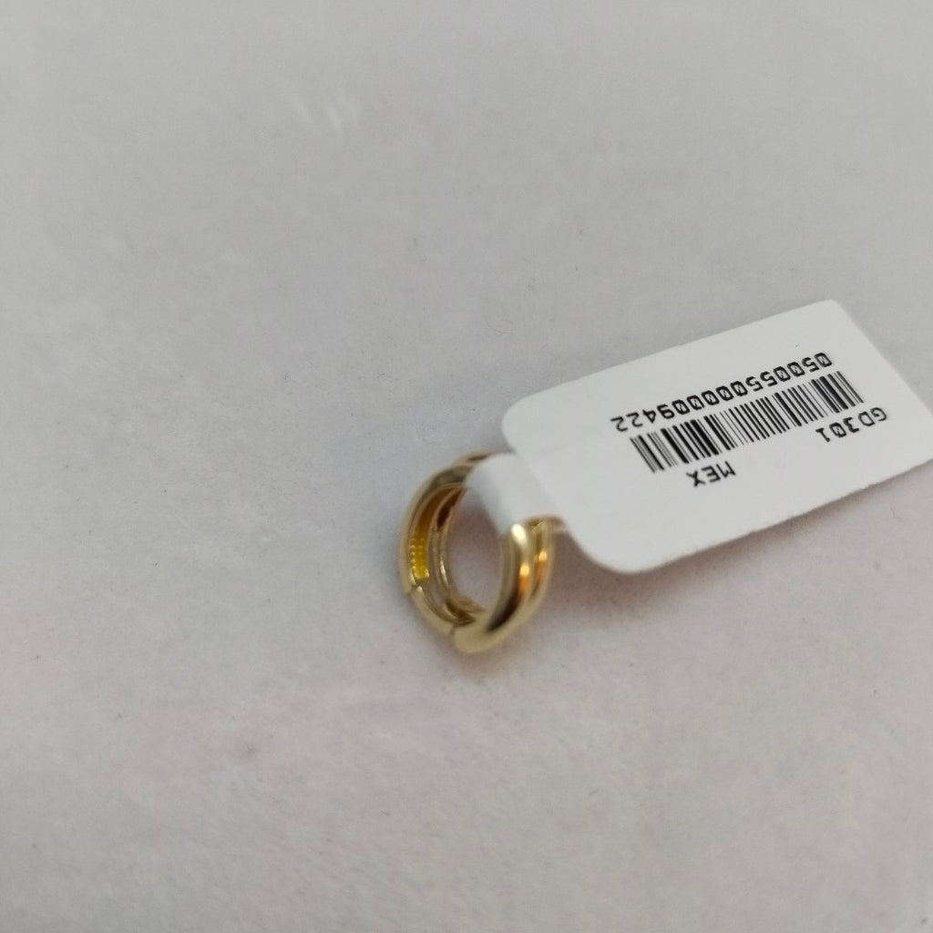 ARETES HUGGIES LISAS 14K 1.4 GR (NUEVO)