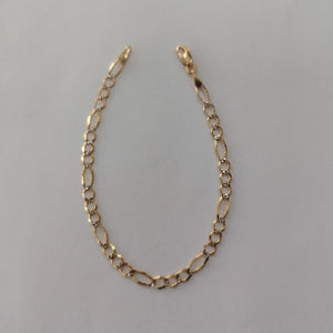 PULSERA 3X1 DIAMANTADA 14K 18 CM 2.7 GR (NUEVO)