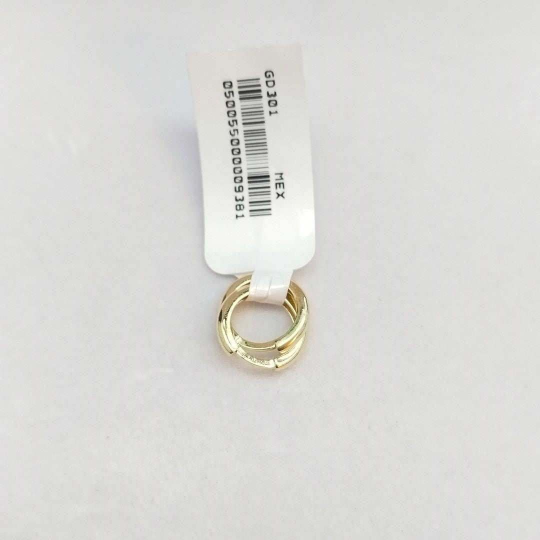 ARETES HUGGIES LISAS 14K 1.3 GR (NUEVO)