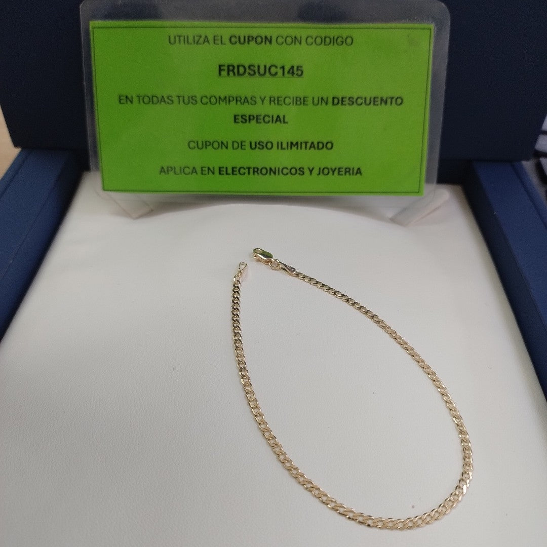 PULSERA BARBADA 14K 21 CM 2.3 GR (NUEVO)