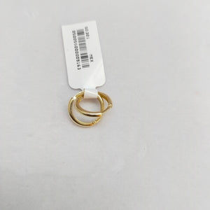 ARETES HUGGIES LISAS 14K 1.5 GR (NUEVO)