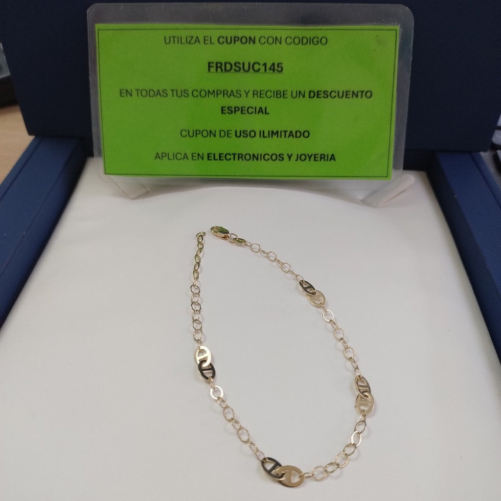 PULSERA ESPECIAL 14K 21 CM 1.9 GR (NUEVO)